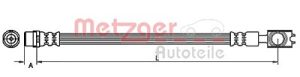 Metzger Autoteile Bremsschlauch [Hersteller-Nr. 4110521] für VW