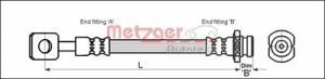 Metzger Autoteile Bremsschlauch [Hersteller-Nr. 4110602] für Chevrolet