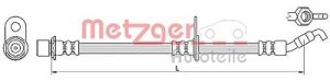 Metzger Autoteile Bremsschlauch [Hersteller-Nr. 4110621] für Daihatsu