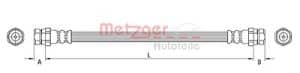 Metzger Autoteile Bremsschlauch [Hersteller-Nr. 4110634] für VW