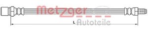 Metzger Autoteile Bremsschlauch [Hersteller-Nr. 4110641] für Mitsubishi