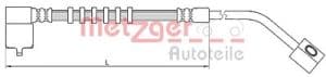 Metzger Autoteile Bremsschlauch [Hersteller-Nr. 4110686] für Chrysler