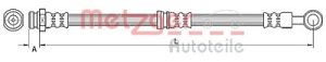 Metzger Autoteile Bremsschlauch [Hersteller-Nr. 4110745] für Citroën