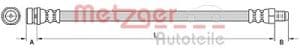 Metzger Autoteile Bremsschlauch [Hersteller-Nr. 4110795] für Ford