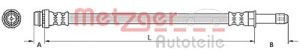 Metzger Autoteile Bremsschlauch [Hersteller-Nr. 4110797] für Ford