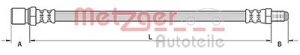 Metzger Autoteile Bremsschlauch [Hersteller-Nr. 4110805] für Abarth