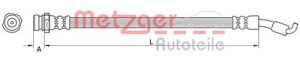 Metzger Autoteile Bremsschlauch [Hersteller-Nr. 4110821] für Hyundai