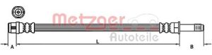 Metzger Autoteile Bremsschlauch [Hersteller-Nr. 4110885] für Audi