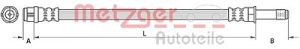 Metzger Autoteile Bremsschlauch [Hersteller-Nr. 4110886] für Audi