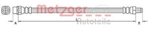 Metzger Autoteile Bremsschlauch [Hersteller-Nr. 4110942] für BMW