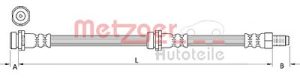 Metzger Autoteile Bremsschlauch [Hersteller-Nr. 4111034] für Mazda