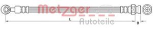 Metzger Autoteile Bremsschlauch [Hersteller-Nr. 4111047] für Hyundai