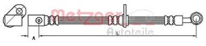 Metzger Autoteile Bremsschlauch [Hersteller-Nr. 4111071] für Honda
