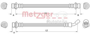 Metzger Autoteile Bremsschlauch [Hersteller-Nr. 4111074] für Honda
