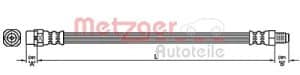 Metzger Autoteile Bremsschlauch [Hersteller-Nr. 4111099] für BMW