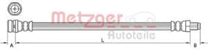 Metzger Autoteile Bremsschlauch [Hersteller-Nr. 4111333] für Ford