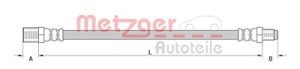 Metzger Autoteile Bremsschlauch [Hersteller-Nr. 4111377] für Iveco