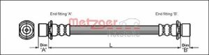 Metzger Autoteile Bremsschlauch [Hersteller-Nr. 4111421] für Toyota