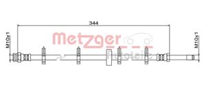 Metzger Autoteile Bremsschlauch [Hersteller-Nr. 4111499] für Iveco