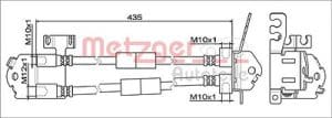 Metzger Autoteile Bremsschlauch [Hersteller-Nr. 4111557] für Ford