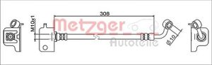 Metzger Autoteile Bremsschlauch [Hersteller-Nr. 4111566] für Hyundai