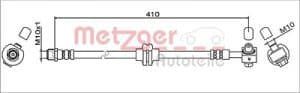 Metzger Autoteile Bremsschlauch [Hersteller-Nr. 4111608] für Opel