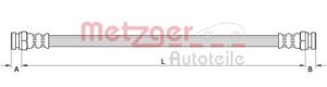 Metzger Autoteile Bremsschlauch [Hersteller-Nr. 4111618] für Opel