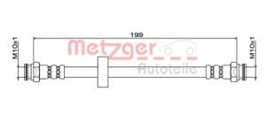 Metzger Autoteile Bremsschlauch [Hersteller-Nr. 4111620] für Fiat