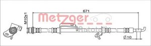 Metzger Autoteile Bremsschlauch [Hersteller-Nr. 4111685] für Toyota