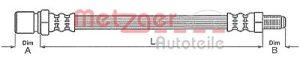 Metzger Autoteile Bremsschlauch [Hersteller-Nr. 4111688] für VW