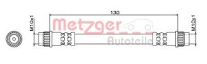 Metzger Autoteile Bremsschlauch [Hersteller-Nr. 4111837] für Renault