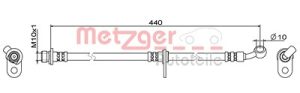 Metzger Autoteile Bremsschlauch [Hersteller-Nr. 4111846] für Honda