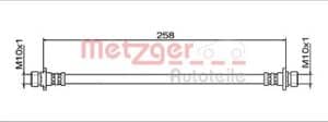 Metzger Autoteile Bremsschlauch [Hersteller-Nr. 4111942] für Honda