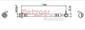 Metzger Autoteile Bremsschlauch [Hersteller-Nr. 4112005] für Nissan