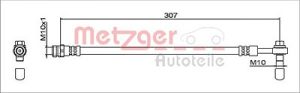 Metzger Autoteile Bremsschlauch [Hersteller-Nr. 4112041] für Audi