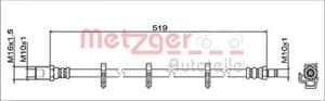 Metzger Autoteile Bremsschlauch [Hersteller-Nr. 4112047] für Iveco