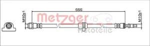 Metzger Autoteile Bremsschlauch [Hersteller-Nr. 4112082] für BMW