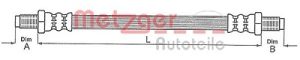 Metzger Autoteile Bremsschlauch [Hersteller-Nr. 4112328] für Ford