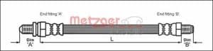 Metzger Autoteile Bremsschlauch [Hersteller-Nr. 4112518] für Ford