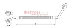 Metzger Autoteile Bremsschlauch [Hersteller-Nr. 4112533] für Nissan
