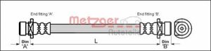 Metzger Autoteile Bremsschlauch [Hersteller-Nr. 4113506] für Honda
