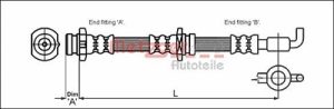 Metzger Autoteile Bremsschlauch [Hersteller-Nr. 4114757] für Isuzu