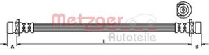 Metzger Autoteile Bremsschlauch [Hersteller-Nr. 4115161] für Honda
