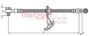 Metzger Autoteile Bremsschlauch [Hersteller-Nr. 4116207] für Mercedes-Benz