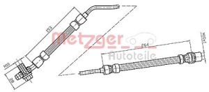 Metzger Autoteile Bremsschlauch [Hersteller-Nr. 4116217] für BMW