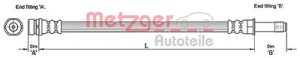Metzger Autoteile Bremsschlauch Vorderachse [Hersteller-Nr. 4110231] für Ford