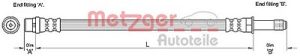 Metzger Autoteile Bremsschlauch Vorderachse [Hersteller-Nr. 4110279] für Mercedes-Benz