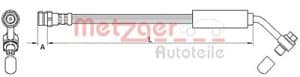 Metzger Autoteile Bremsschlauch mit Hohlschraube hinten [Hersteller-Nr. 4111478] für Audi