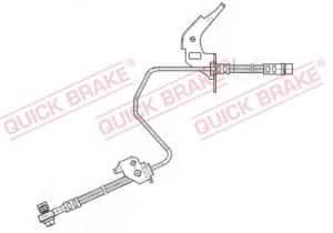 Quick Brake Bremsschlauch hinten links + rechts [Hersteller-Nr. 59.960X] für Opel
