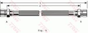 Trw Bremsschlauch [Hersteller-Nr. PHA104] für Bedford